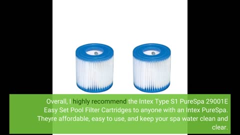 See Remarks: Intex Type S1 PureSpa 29001E Easy Set Pool Filter Cartridges - 12 Pack
