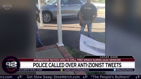 Police Harass Lucas Gage For Speaking Against Zionism: Intimidation Tactic Used To Chill Free Speech
