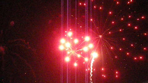 FIREWORKS AT BRADLEY BEACH, NJ - Fourth of July (New Jersey shore ocean view travel)