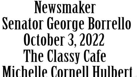 Wlea Newsmaker, October 3, 2022, Senator George Borrello