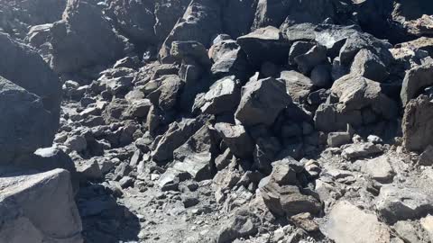 Central Oregon – Newberry National Volcanic Monument – Large Chunks of Obsidian