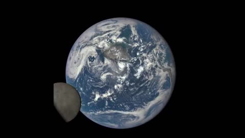 EPIC View of Moon Transiting the Earth