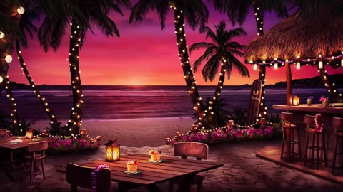 Relaxing Hawaiian Music with Ocean Sounds | Instrumental Music & Gentle Beach Waves