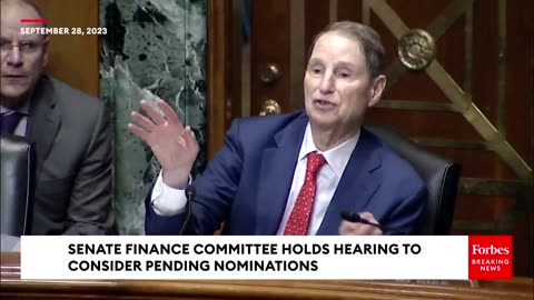 Ron Wyden Leads Senate Finance Committee Hearing To Consider Pending Nominees