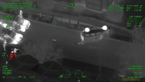 CHP release helicopter footage of a chase where 5 people were arrested after flipping their vehicle