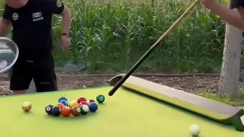 Funny video Billiards milion views.