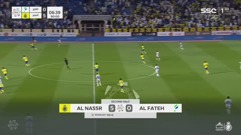 Al-Nasr match goals 5 - 0 Al-Fateh | Saudi Roshan League 23/24 | Round 3 Al Nassr Vs Al Fateh Goals