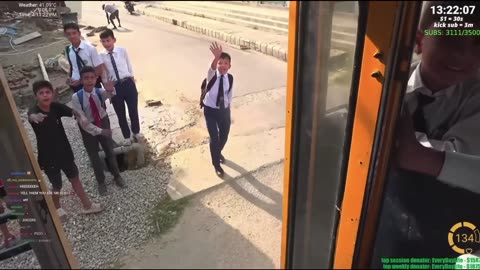 Ice Poseidon Joins a random Kids school bus in Nepal