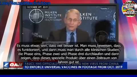 FAUCI AND HHS OFFICIALS DISCUSS HOW TO ENFORCE A NEW VACCINE USING A CHINA VIRUS