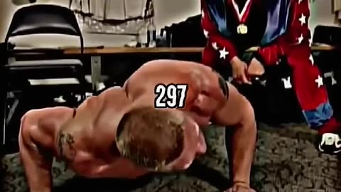300 hundred pushup challenge by Brock Lesnar # BrockLesnar #wwe