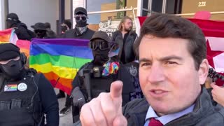 Alex Stein Confronts Armed ANTIFA Protecting Trans Pedophile Groomers In Denton, Texas