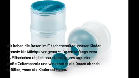 NUK Milchpulver-Portionierer, BPA-frei, 3 Stück (1er Pack), petrol Farbe