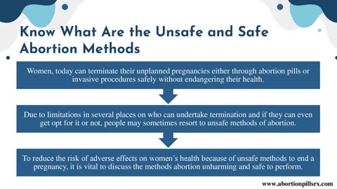 Know What Are the Unsafe and Safe Abortion Methods