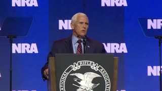 Mike Pence says America needs crime control, not gun control at NRA annual meeting