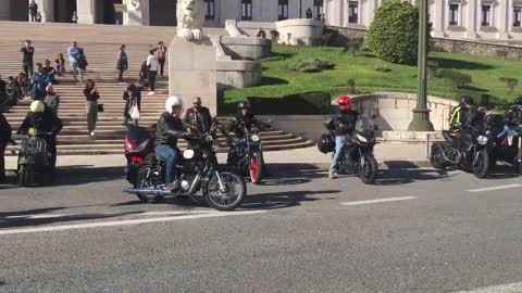 movimento pão e agua parlamento greve de fome 01 12 2020 motos