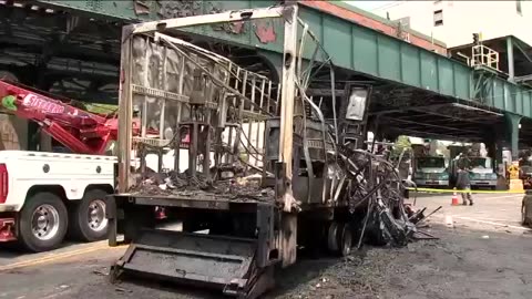 Truck explodes into flames, burns nearby cars in the Bronx - Thursday, May 25, 2023