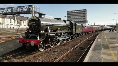 45596 Bahamas and 47772 with The Royal Duchy on the 1st August 2021