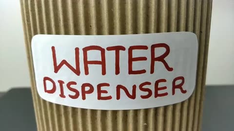 DIY Simple Water Dispenser Machine From Cardboard DIY At Home