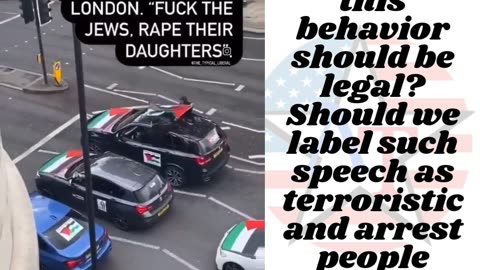 Video of Palestinians In London Calling to Rape Jews