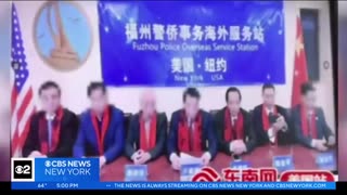 2 ARRESTED FOR OPERATING ILLEGAL POLICE STATION FOR CHINESE GOVT. IN NYC 4-17-23 CBS NEW YORK