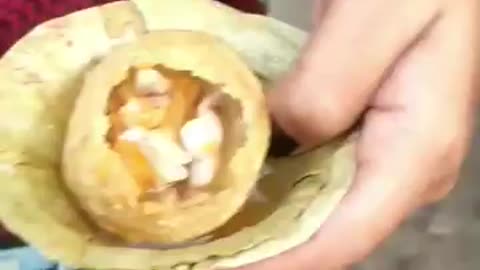 Panipuri eating