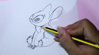 How To Draw Cartoon DIY Art Drawing sitting Creature