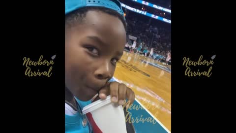 DaBaby's Son Caleb Bop's At The Hornets Game