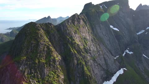 Epic cinematic 4k drone footage of Loften archipelago | Nordland