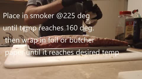 Smoked Brisket Prep