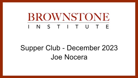 Brownstone Supper Club - December 2023 - Joe Nocera