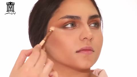 How to draw eyes with makeup without sticker and contour for a round face