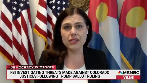 ‘Swamped with death threats CO Sec. of State on fallout from Trump ballot ruling