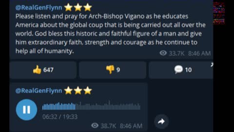 Please listen and pray for Arch-Bishop Vigano 12/20/2021