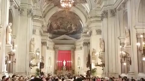 Processione Oli santi - Messa Crismale 13 aprile 2017 - Chiesa Cattedrale di Palermo