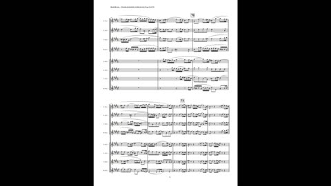J.S. Bach – Motet: “Fürchte dich nicht” (Double Saxophone Choir)