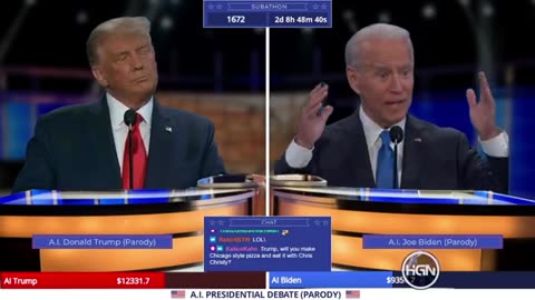 Trump vs. Biden AI Debate OMG Funny ...Enjoy