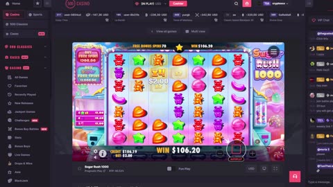 500 Casino - Deposit $1000 & get 200 Free Spins ($2)