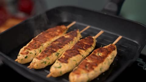Chicken Seekh Kebab | Chicken Kebab | Kebab Recipes | Chicken Starters | asmr