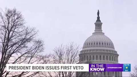 Biden issues first veto as president and defends ESG retirement plan rule