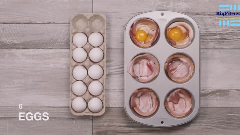 Keto Food Delicious recipe Bacon & Egg Bites