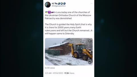 ZELENSKY DESTROYS UKRAINE ORTHODOX CHURCH