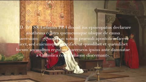 SS. Gelasius PP. I docuit ius episcopatus declarare anathema contra quemcumque ubique #shorts #EDU