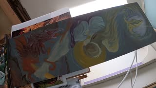 St. Michael Timelapse Acrylic Painting