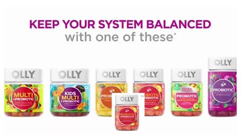 OLLY Probiotic + Prebiotic Gummy, Digestive Support and Gut Health