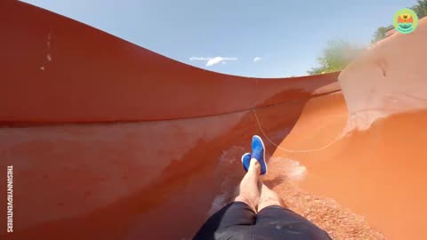 I stopped dead, had to walk out the slide! 😂