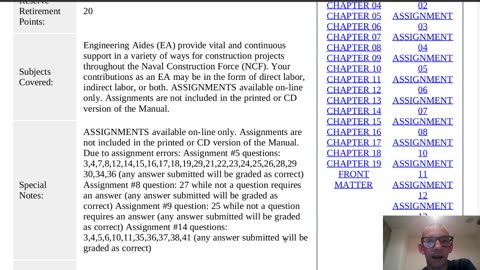 Summary of NAVEDTRA 14069A - Engineering Aide (EA) Basic