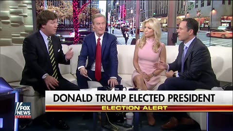 Tucker Carlson, Nov. 9, 2016, Analysis of the Trump Victory & Announces his new Show