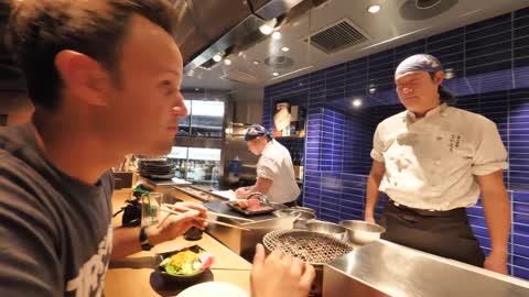 Japanese Street Food Tour in Tokyo, Japan: BEST BBQ Wagyu Beef Steak and AMAZING Street Food