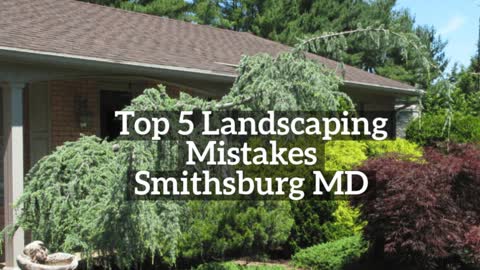Top 5 Landscaping Mistakes Smithsburg MD Washington County Maryland