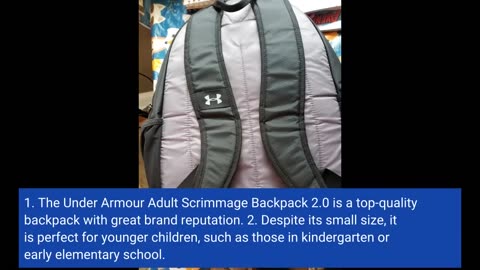 Real Remarks: Under Armour Adult Scrimmage Backpack 2.0